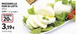 Coop Mozzarella fior di latte offerta