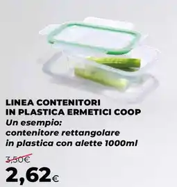 Ipercoop Linea contenitori in plastica ermetici COOP offerta