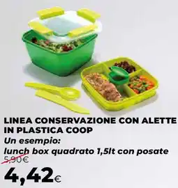 Ipercoop Linea conservazione con alette in plastica COOP offerta