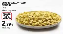 Coop Quadrucci al vitello piccinini offerta
