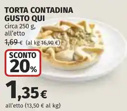 Coop Torta contadina GUSTO QUI offerta