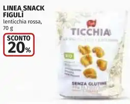 Coop Linea snack figulì lenticchia rossa offerta