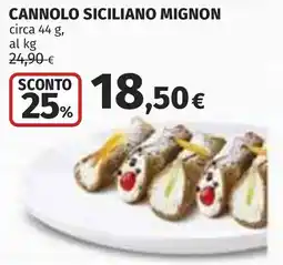 Coop Cannolo siciliano mignon offerta