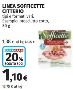 Coop Linea sofficette citterio offerta