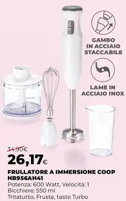 Ipercoop FRULLATORE A IMMERSIONE COOP HB956AH41 offerta