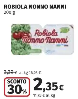 Coop Robiola NONNO NANNI offerta