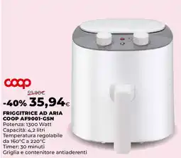 Ipercoop FRIGGITRICE AD ARIA COOP AF9001-GSN offerta