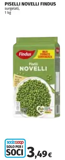 Coop Piselli novelli FINDUS offerta