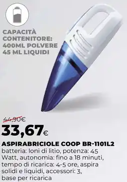 Ipercoop ASPIRABRICIOLE COOP BR-1101L2 offerta