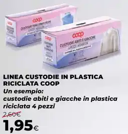Ipercoop Linea custodie in plastica riciclata COOP offerta