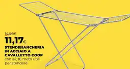 Ipercoop Stendibiancheria in acciaio a cavalletto COOP offerta