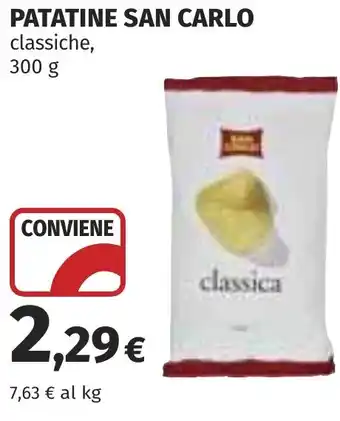 Coop Patatine san carlo classiche offerta