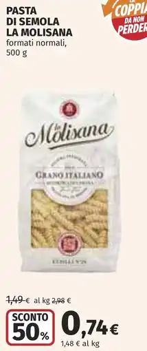 Coop Pasta di semola LA MOLISANA offerta