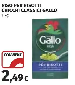 Coop Riso per risotti chicchi classici GALLO offerta