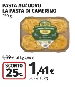 Coop Pasta all'uovo la pasta di camerino offerta
