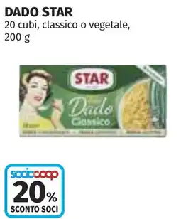 Coop Dado star 20 cubi, classico o vegetale offerta