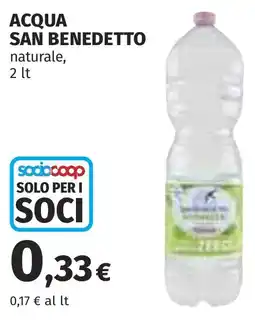 Coop Acqua san benedetto naturale offerta