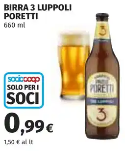Coop Birra 3 luppoli PORETTI offerta