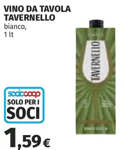 Coop Vino da tavola TAVERNELLO offerta