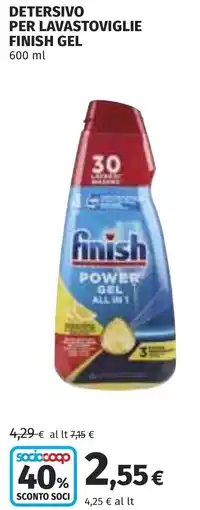 Coop Detersivo per lavastoviglie finish gel offerta