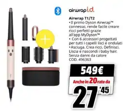 MediaWorld Airwrap T1/T2 offerta
