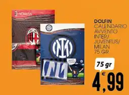 SpesAmica Dolfin calendario avvento inter/ juventus/ milan offerta