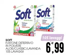 SpesAmica Soft fustone detersivo in polvere aloe/classic/lavanda offerta