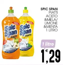 SpesAmica Spic span piatti aceto &mela/ limone &menta offerta