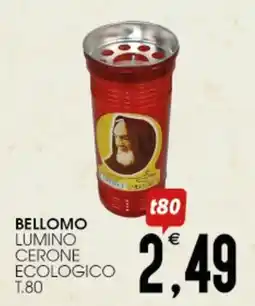 SpesAmica Bellomo lumino cerone ecologico t.80 offerta