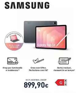Unieuro SAMSUNG Galaxy Tab S11 offerta