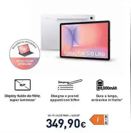 Unieuro SAMSUNG Galaxy Tab S10 Lite offerta