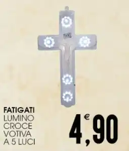SpesAmica Fatigati lumino croce votiva a 5 luci offerta