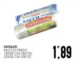 SpesAmica Fatigati sacco frigo 18x28 cm 380 pz/ 23x32 cm 300 pz offerta