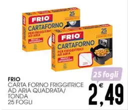 SpesAmica Frio carta forno friggitrice ad aria quadrata/ tonda 25 fogli offerta