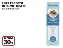 Coop Linea prodotti oftalmici BENEXÈ offerta