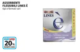 Coop Assorbenti flessibili LINES È offerta