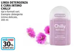 Coop Linea detergenza e cura intimo CHILLY offerta