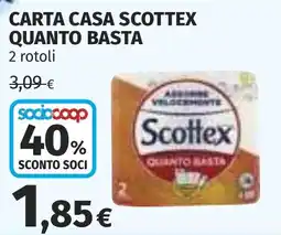 Coop Carta casa scottex quanto basta offerta