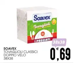 SpesAmica Soavex tovaglioli classici doppio velo 38x38 offerta