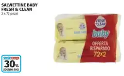 Coop Salviettine baby FRESH & CLEAN offerta