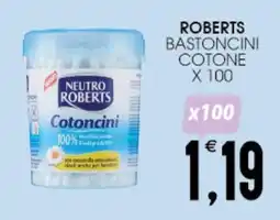 SpesAmica Roberts bastoncini cotone offerta