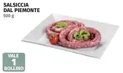 Coop Salsiccia dal piemonte offerta