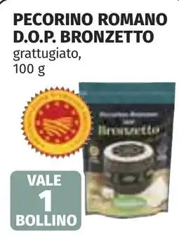 Coop Pecorino romano d.o.p. bronzetto offerta