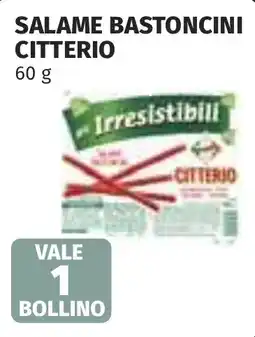 Coop Salame bastoncini CITTERIO offerta