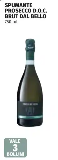 Coop Spumante prosecco d.o.c. brut DAL BELLO offerta