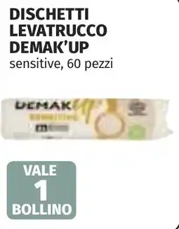 Coop Dischetti levatrucco DEMAK'UP offerta