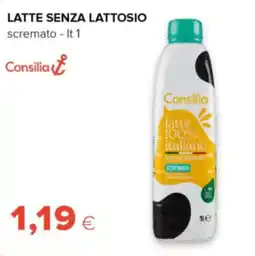 Tigre Consilia latte senza lattosio scremato offerta