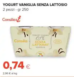 Tigre Consilia yogurt vaniglia senza lattosio offerta
