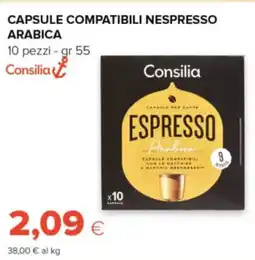Tigre Consilia capsule compatibili nespresso arabica offerta