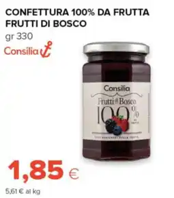 Tigre Consilia confettura 100% da frutta frutti di bosco offerta